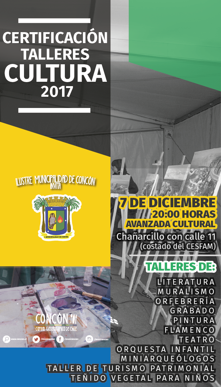 CERTIFICACIÓN TALLERES DE CULTURA 2017