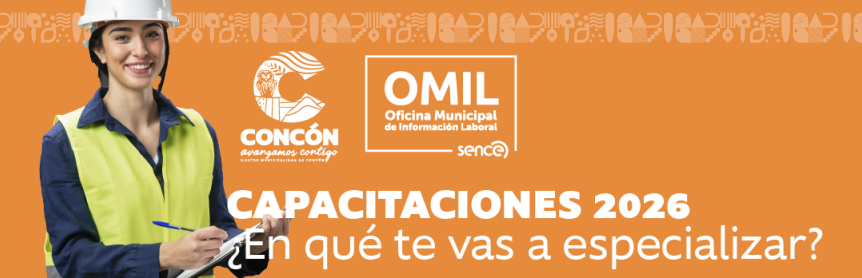 Encuenta Capacitación 2026, OMIL, Ilustre Municipalidad de Concón